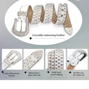 Accessories | Rhinestone Belt Western Leather Bling  display picture 1